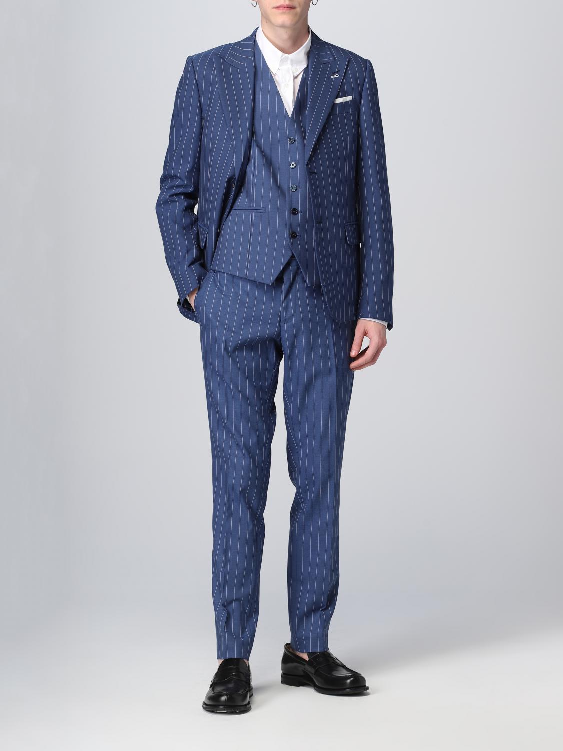 Waistcoat Daniele Alessandrini: Daniele Alessandrini waistcoat for men royal blue 2