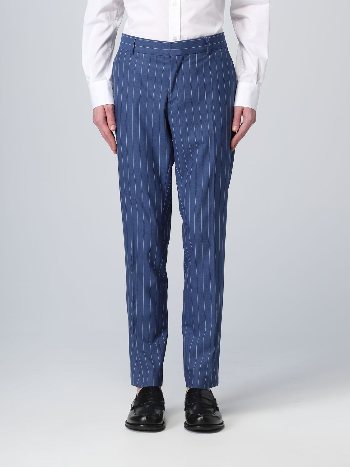 Trousers Daniele Alessandrini: Daniele Alessandrini trousers for men royal blue 1
