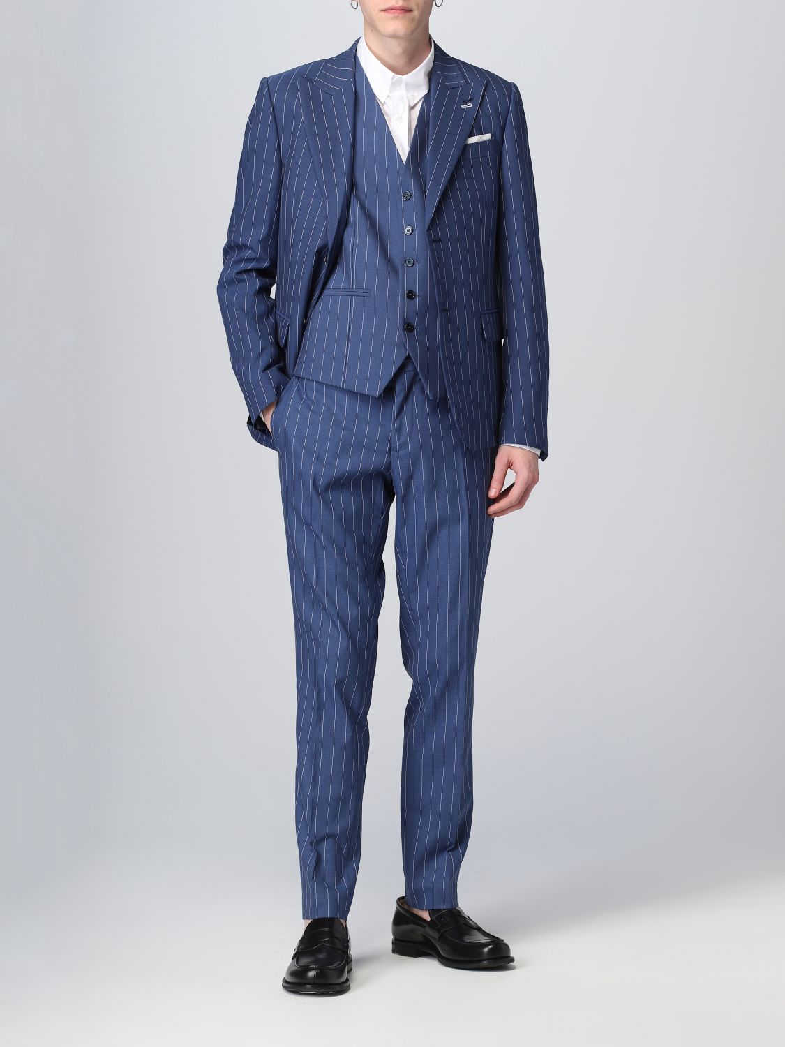 Trousers Daniele Alessandrini: Daniele Alessandrini trousers for men royal blue 2