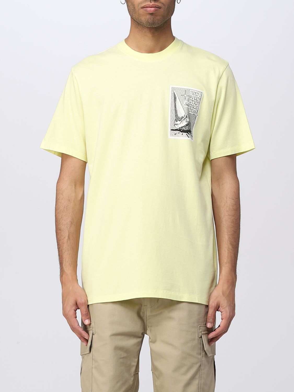 Edwin T-shirt  Men Color Yellow