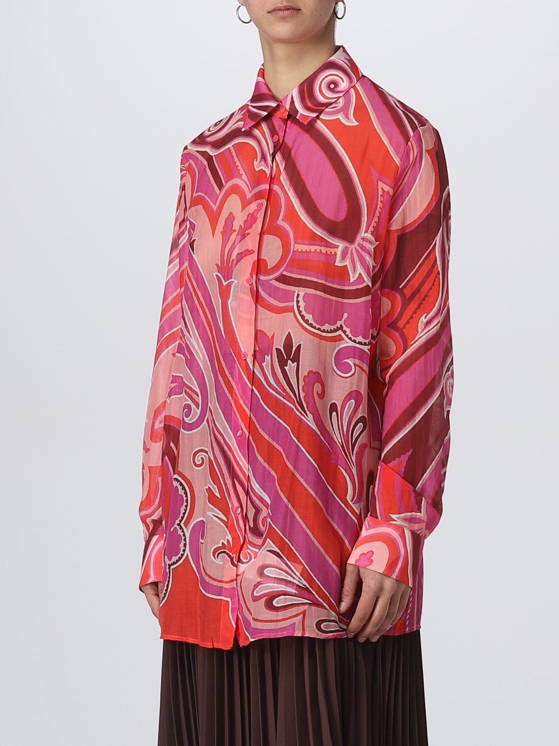 Camicia Etro: Camicia Etro in misto seta rosa 3