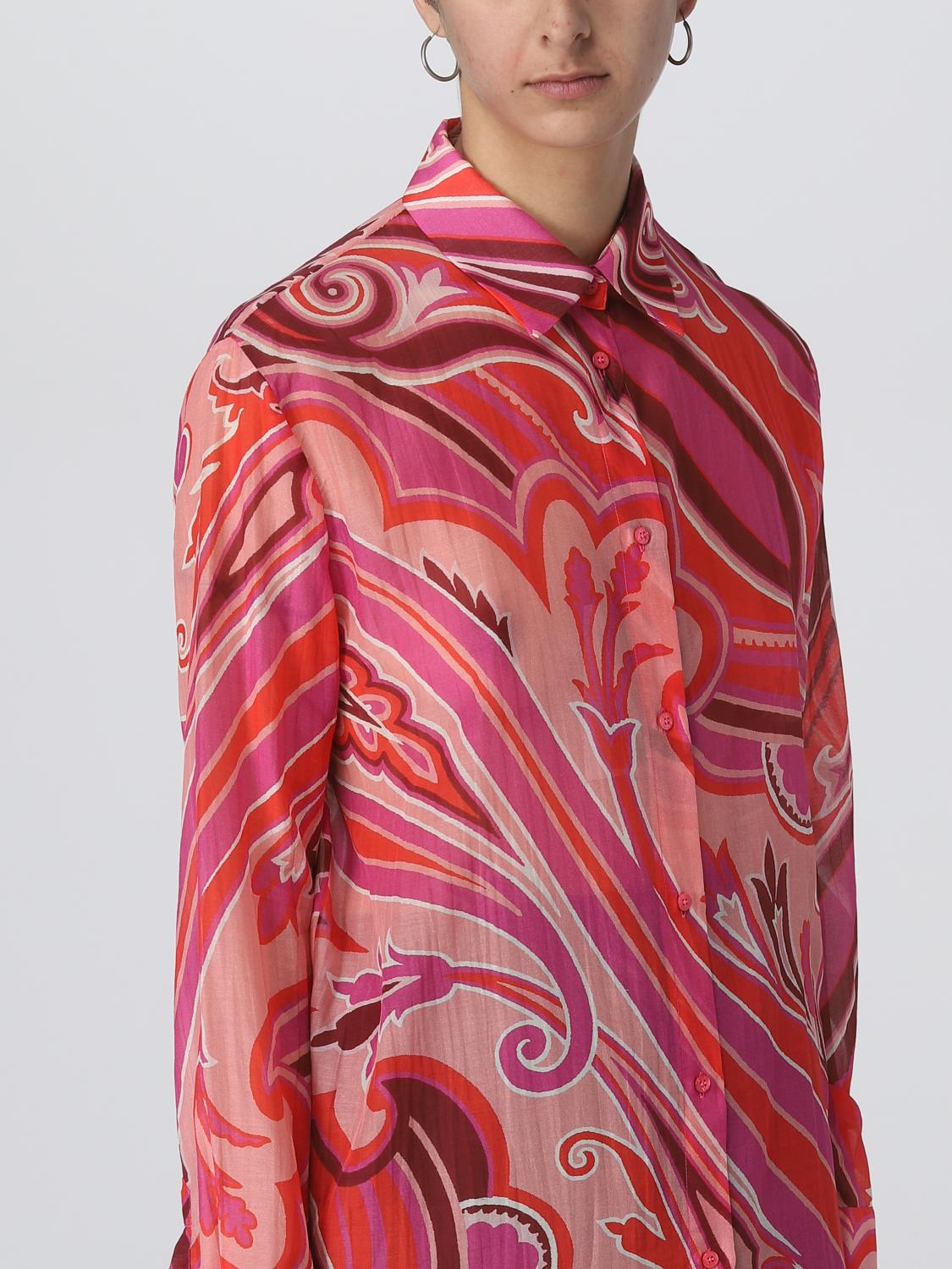 Camicia Etro: Camicia Etro in misto seta rosa 4