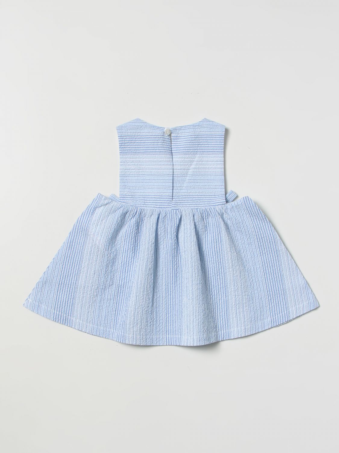 EMPORIO ARMANI KIDS: jumpsuit for baby - Gnawed Blue | Emporio Armani ...