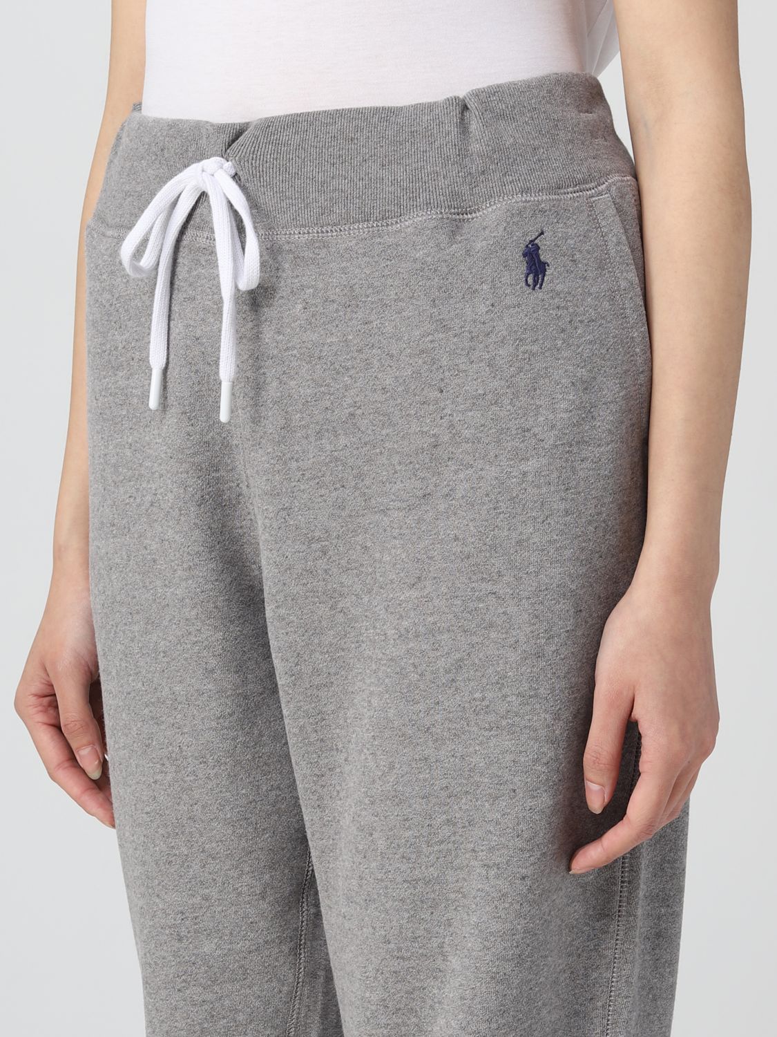 POLO RALPH LAUREN: pants for woman - Grey | Polo Ralph Lauren pants  211794397 online on 