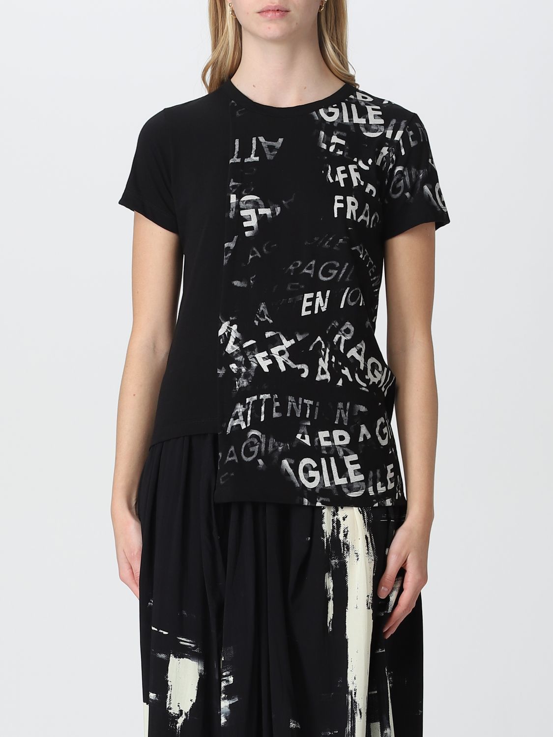 Yohji Yamamoto T-shirt  Woman Color Black