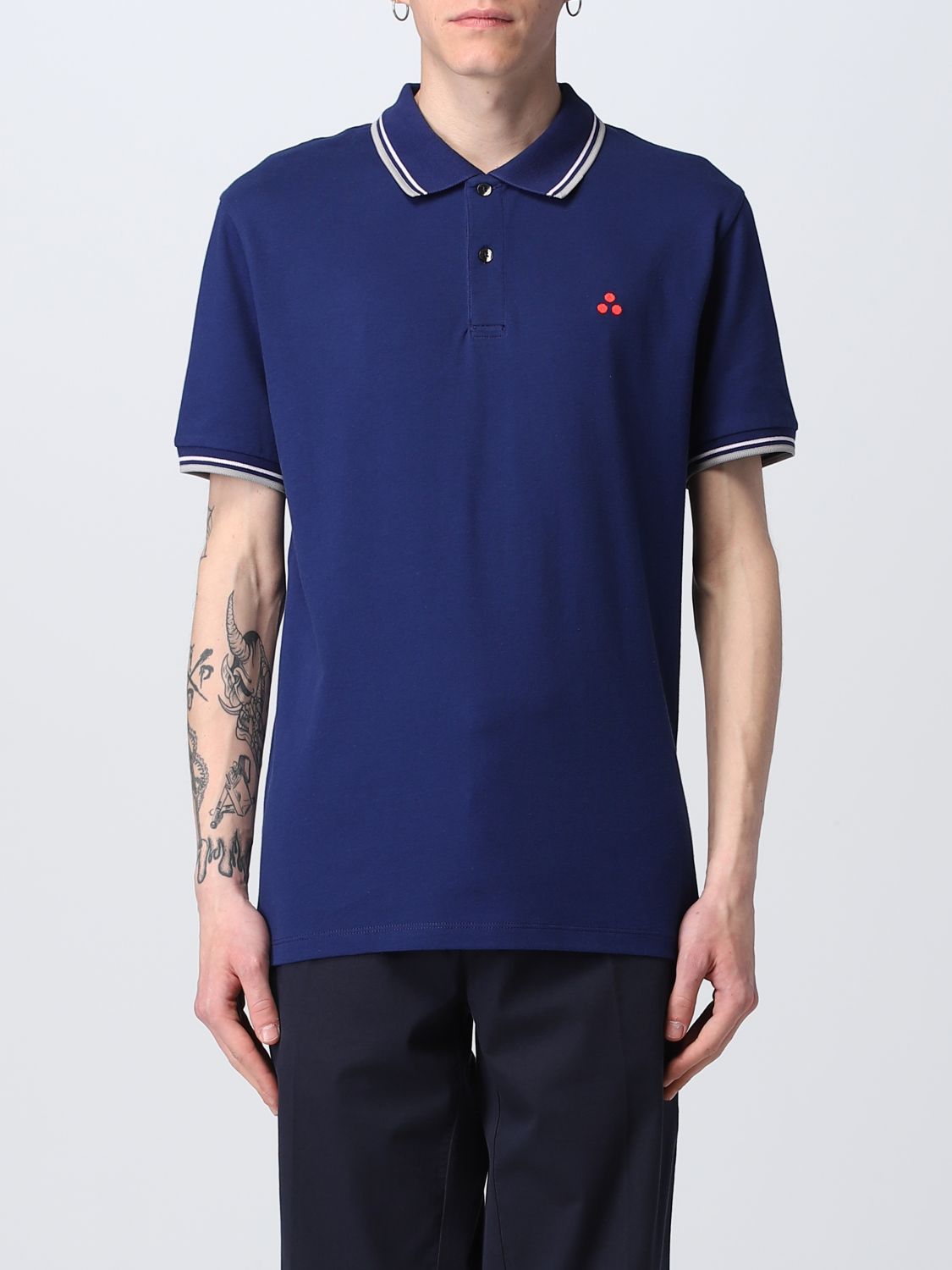 PEUTEREY POLO SHIRT PEUTEREY MEN COLOR BLUE 1,E12655239