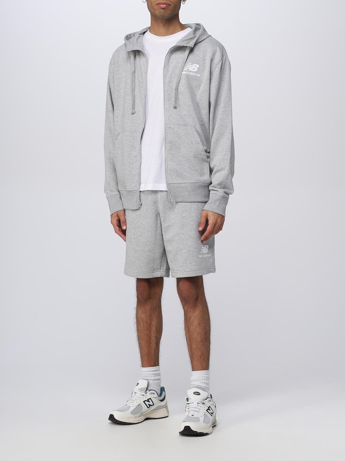 Felpa New Balance: Felpa New Balance in cotone grigio 2