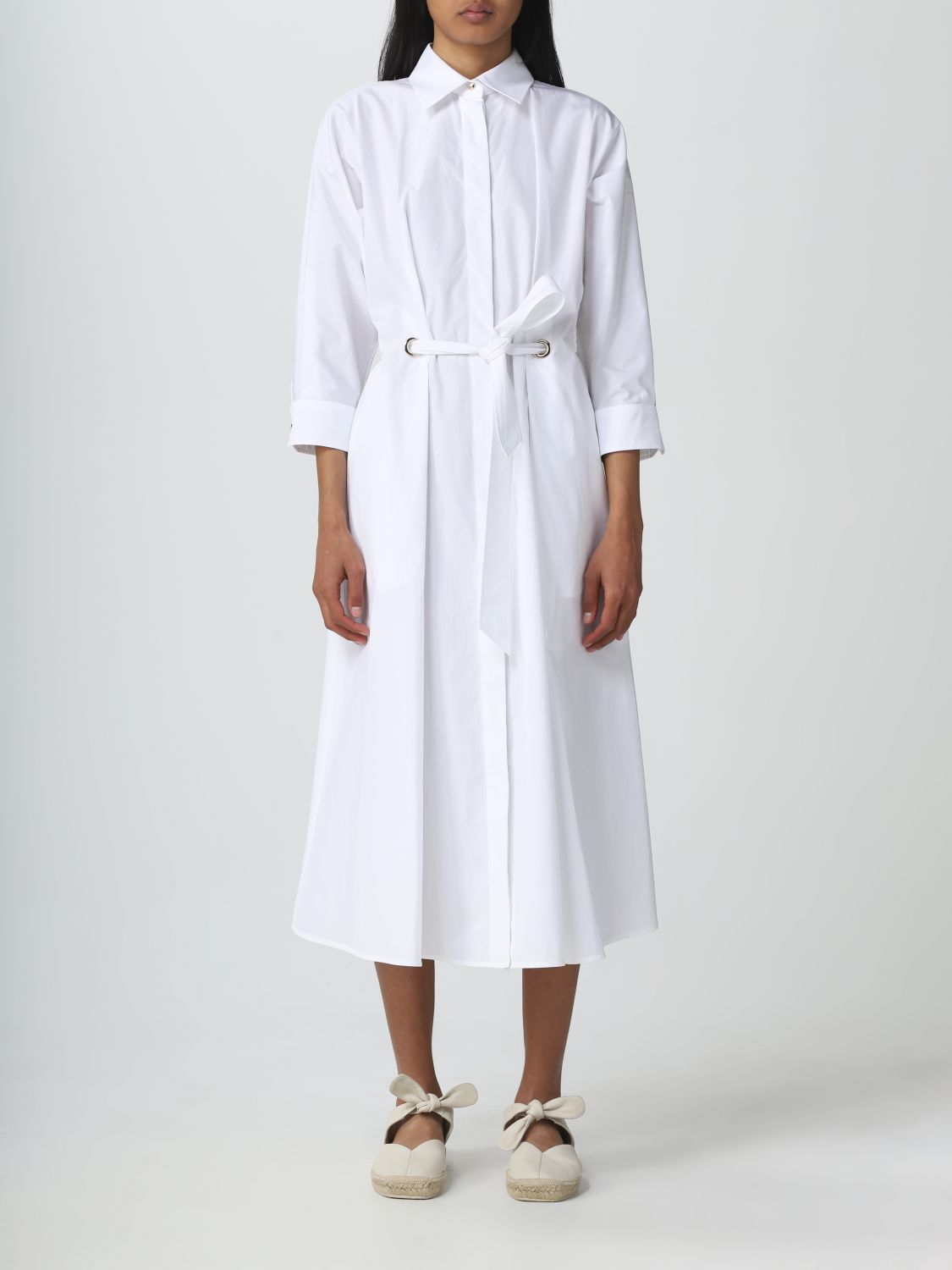 Max Mara Dress  Woman Color White
