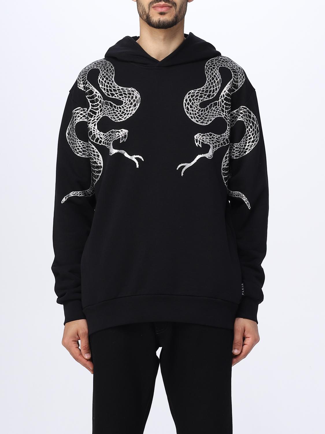 PHILIPP PLEIN: sweatshirt for men - Black | Philipp Plein sweatshirt  SACCMJB2917PJO002N online on GIGLIO.COM