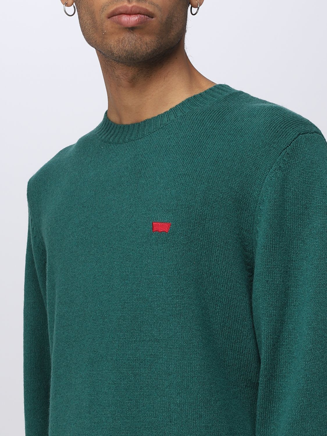 LEVI'S: sweater for man - Green | Levi's sweater A43200003 online on ...