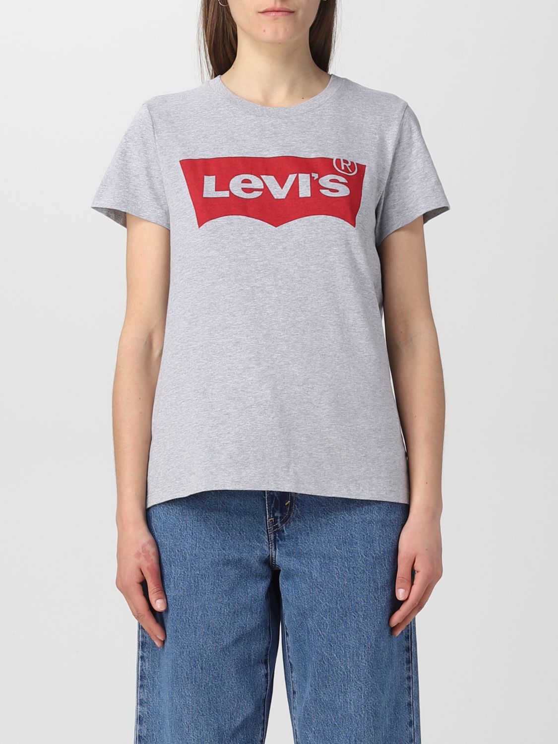 LEVI'S: t-shirt for woman - Grey | Levi's t-shirt 173691686 online on ...