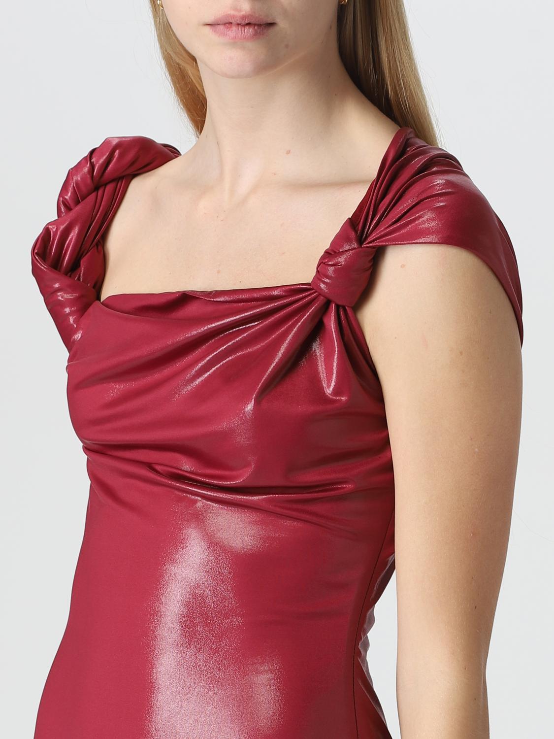 Kleid The Attico: The Attico Damen Kleid weinrot 3