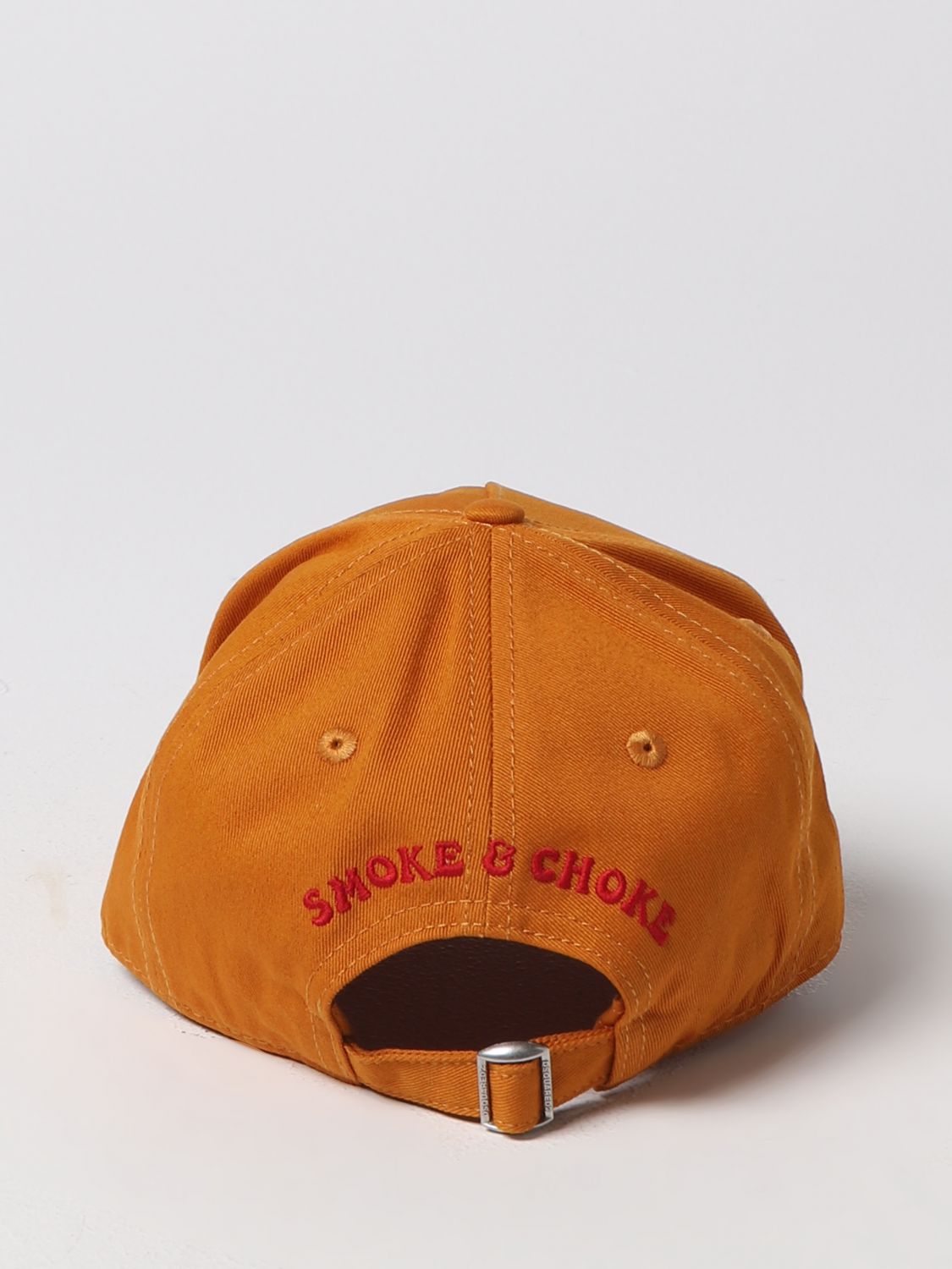 Cappello Dsquared2: Cappello Dsquared2 in cotone con logo stampato arancione 3
