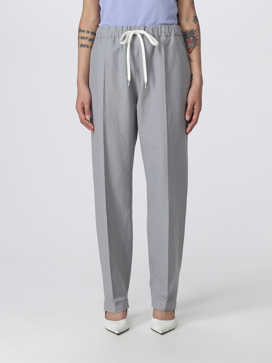 MM6 MAISON MARGIELA: pants for woman - Grey | Mm6 Maison Margiela