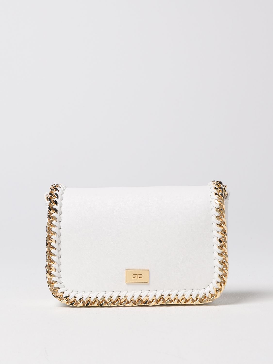 ELISABETTA FRANCHI: mini bag for woman - Ivory | Elisabetta Franchi ...