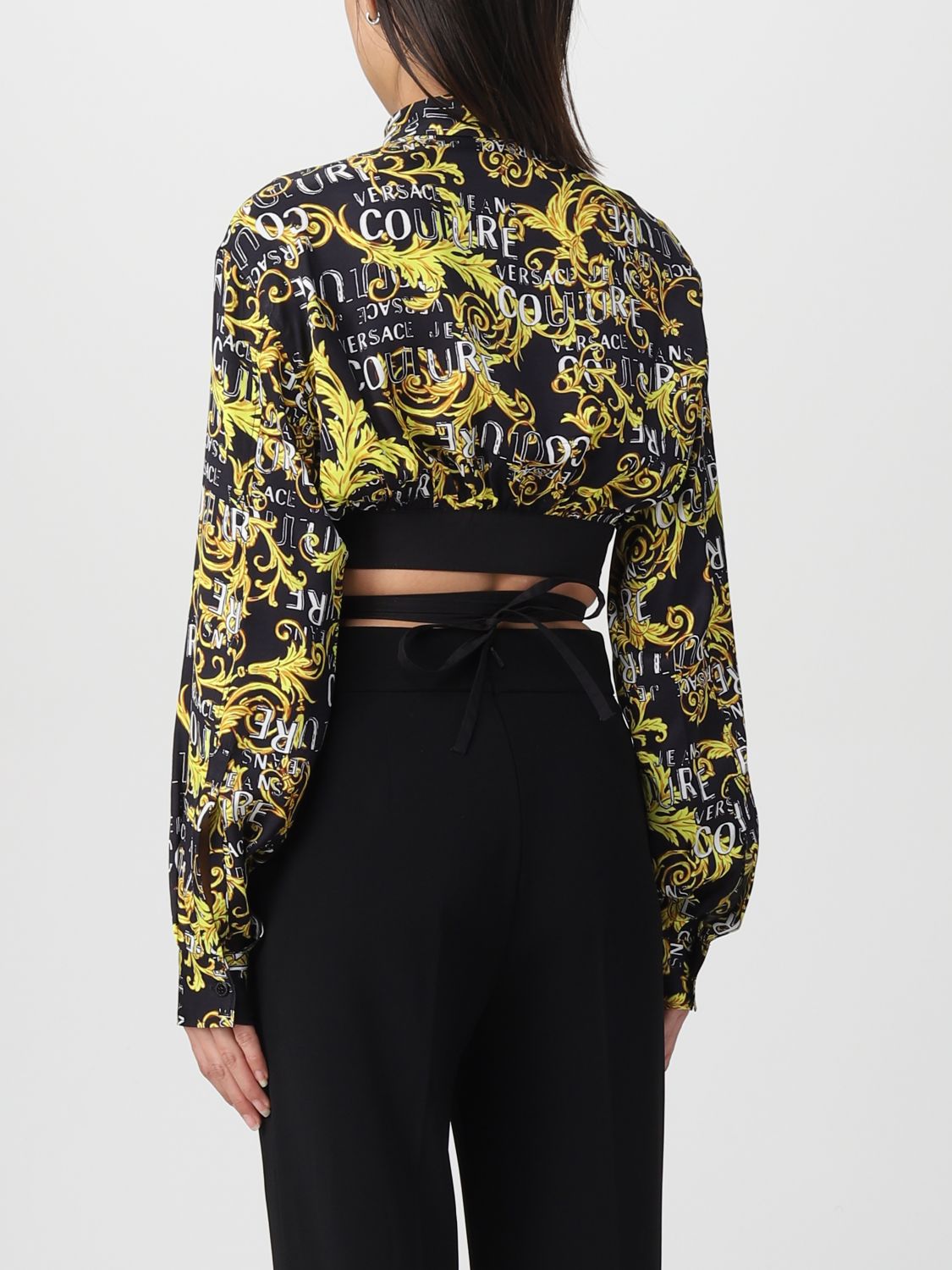 VERSACE JEANS COUTURE: top for woman - Black | Versace Jeans Couture ...