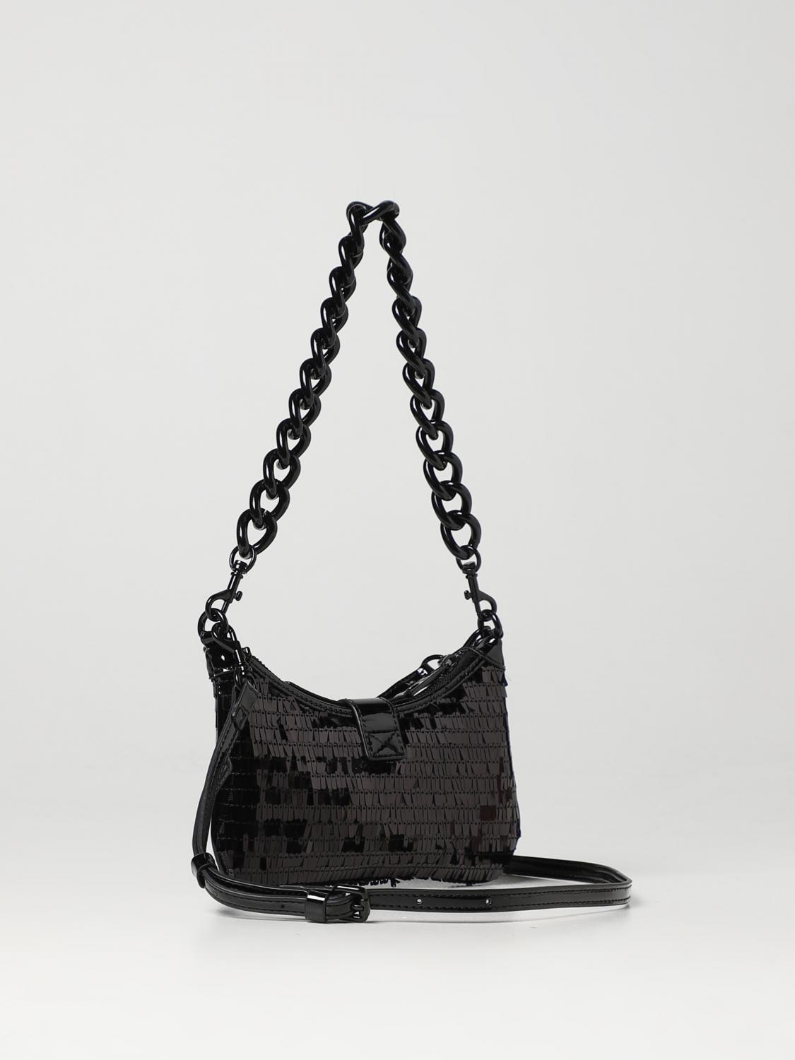 Borsa mini Versace Jeans Couture: Borsa Versace Jeans Couture in tessuto pailletteto nero 2