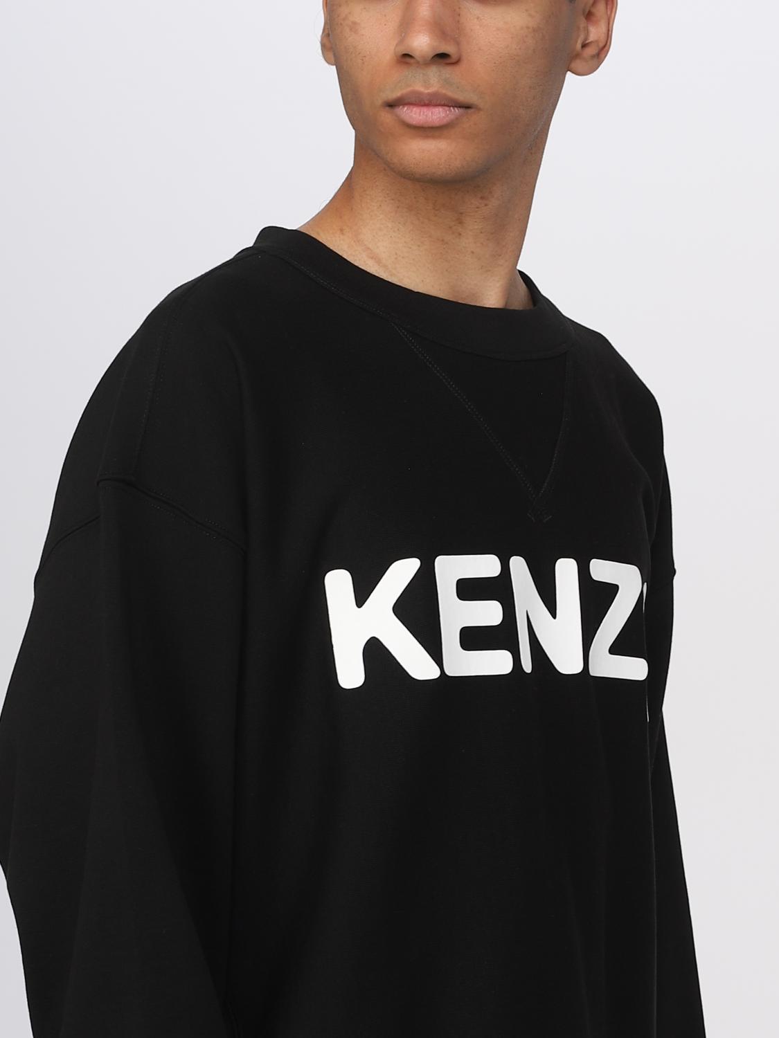 KENZO Felpa uomo Nero Felpa Kenzo FD55SW4B44MF online su