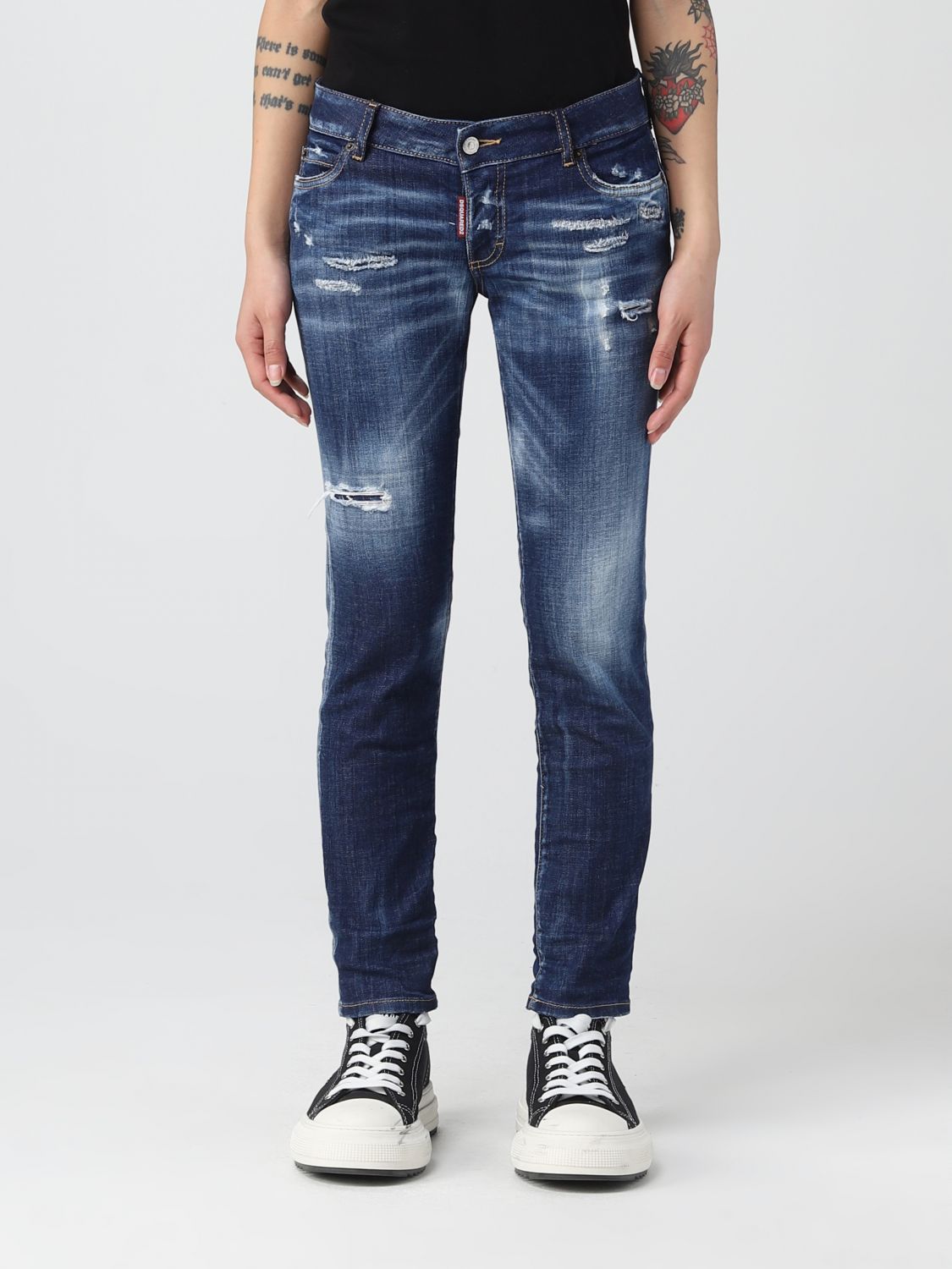 Oswald puppy Zonnig DSQUARED2: jeans for woman - Blue | Dsquared2 jeans S72LB0606S30342 online  on GIGLIO.COM