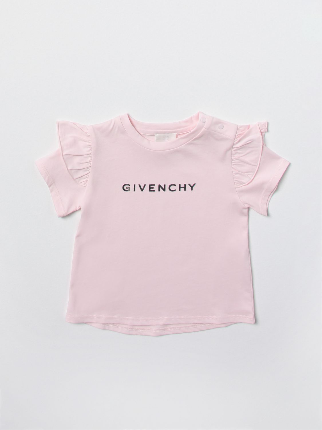 GIVENCHY: t-shirt for baby - Pink | Givenchy t-shirt H05256 online on ...