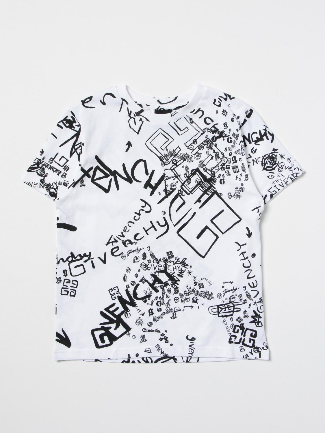 GIVENCHY: t-shirt for boys - White | Givenchy t-shirt H25414