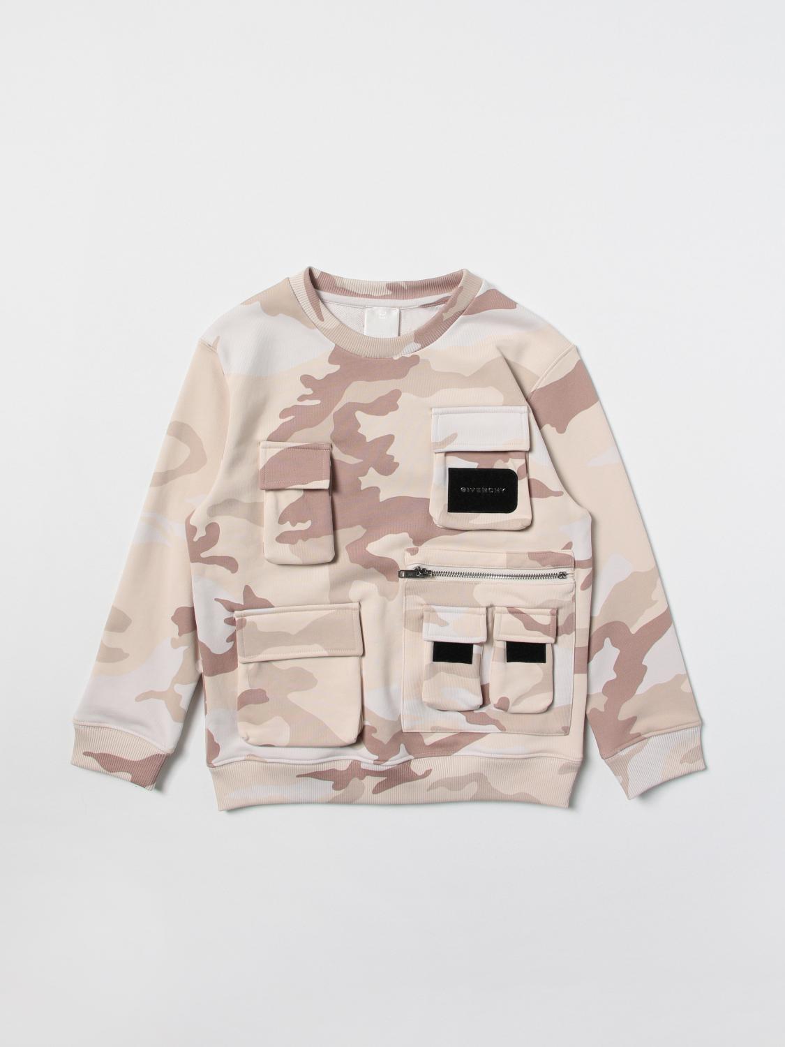 GIVENCHY: Pull garçon - Vert Militaire | Pull Givenchy H25428 en ligne sur  