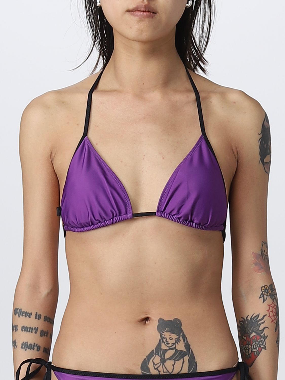 Ganni Swimsuit  Woman Color Violet