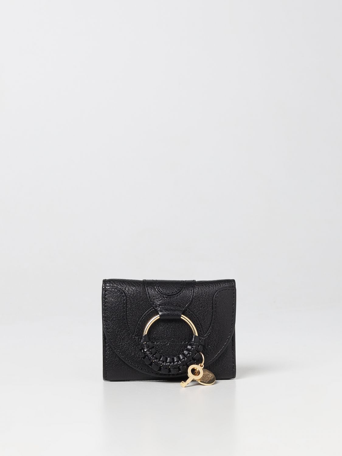 See By Chloé Hana Wallet In Grained Leather In Black
