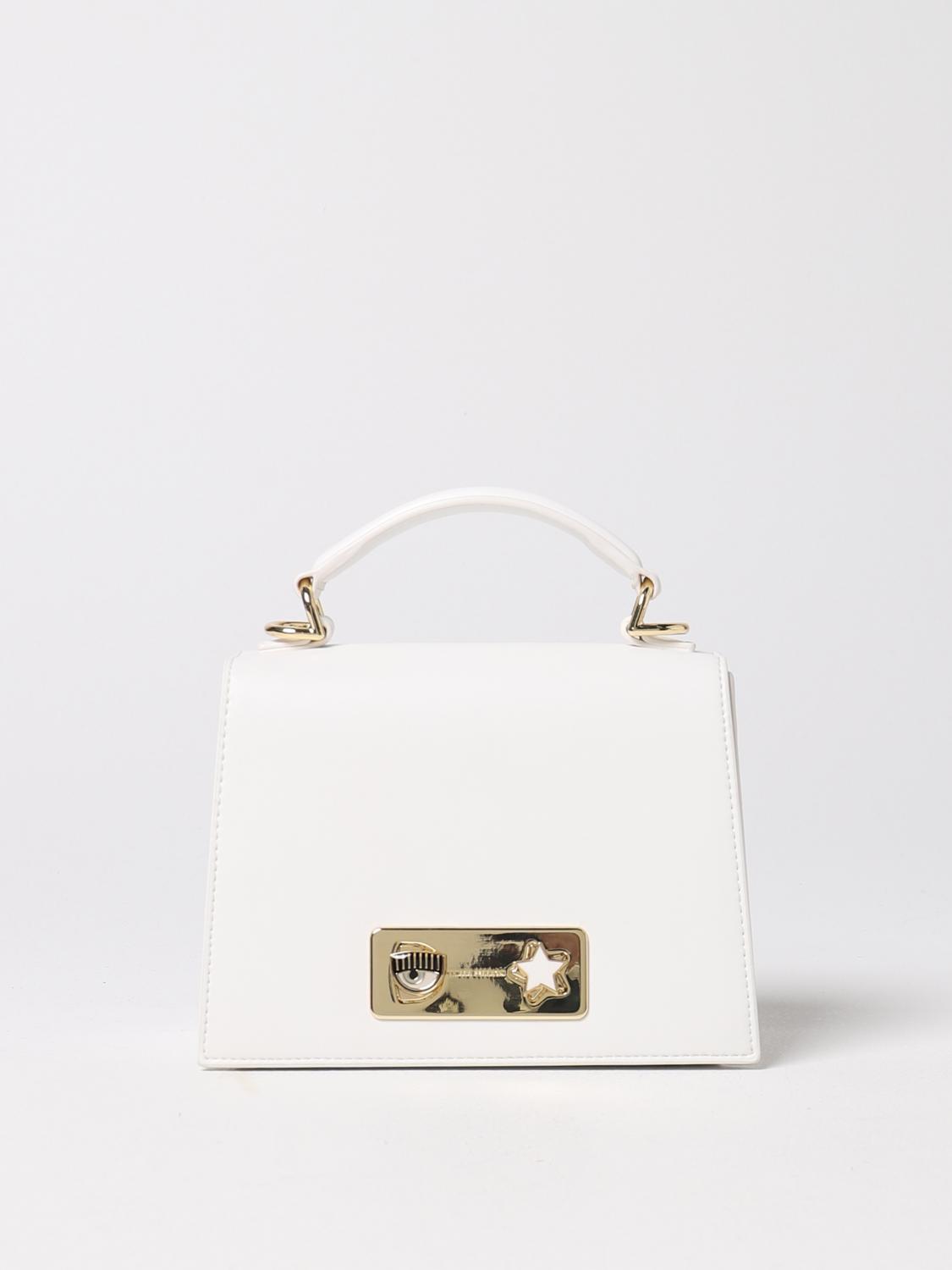Borsa mini Chiara Ferragni: Borsa Chiara Ferragni in pelle sintetica bianco 1