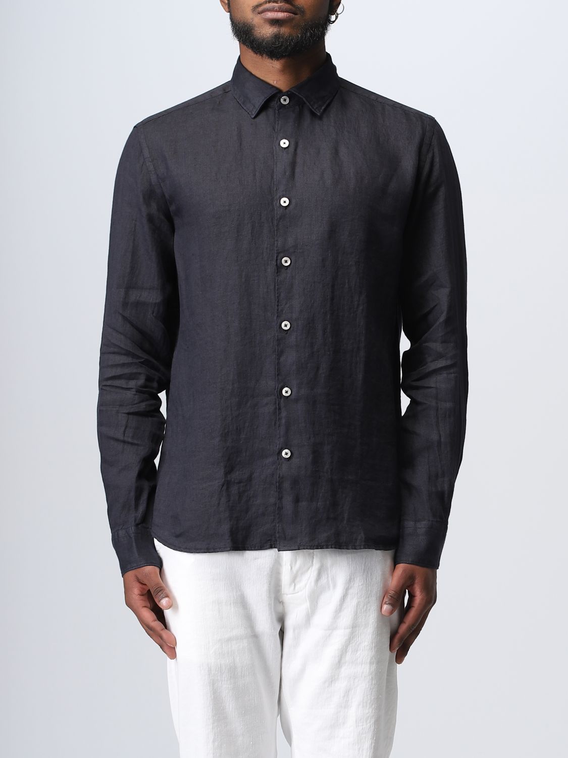ALTEA: shirt for man - Navy | Altea shirt 2354001 online on GIGLIO.COM