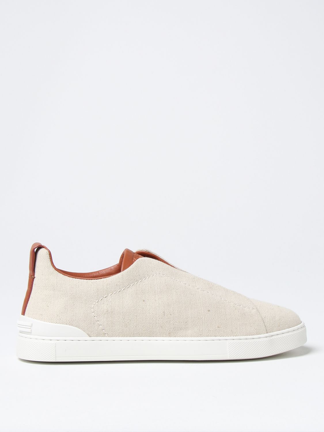 ZEGNA: sneakers for man - Beige  Zegna sneakers LHBASS4841Z online at