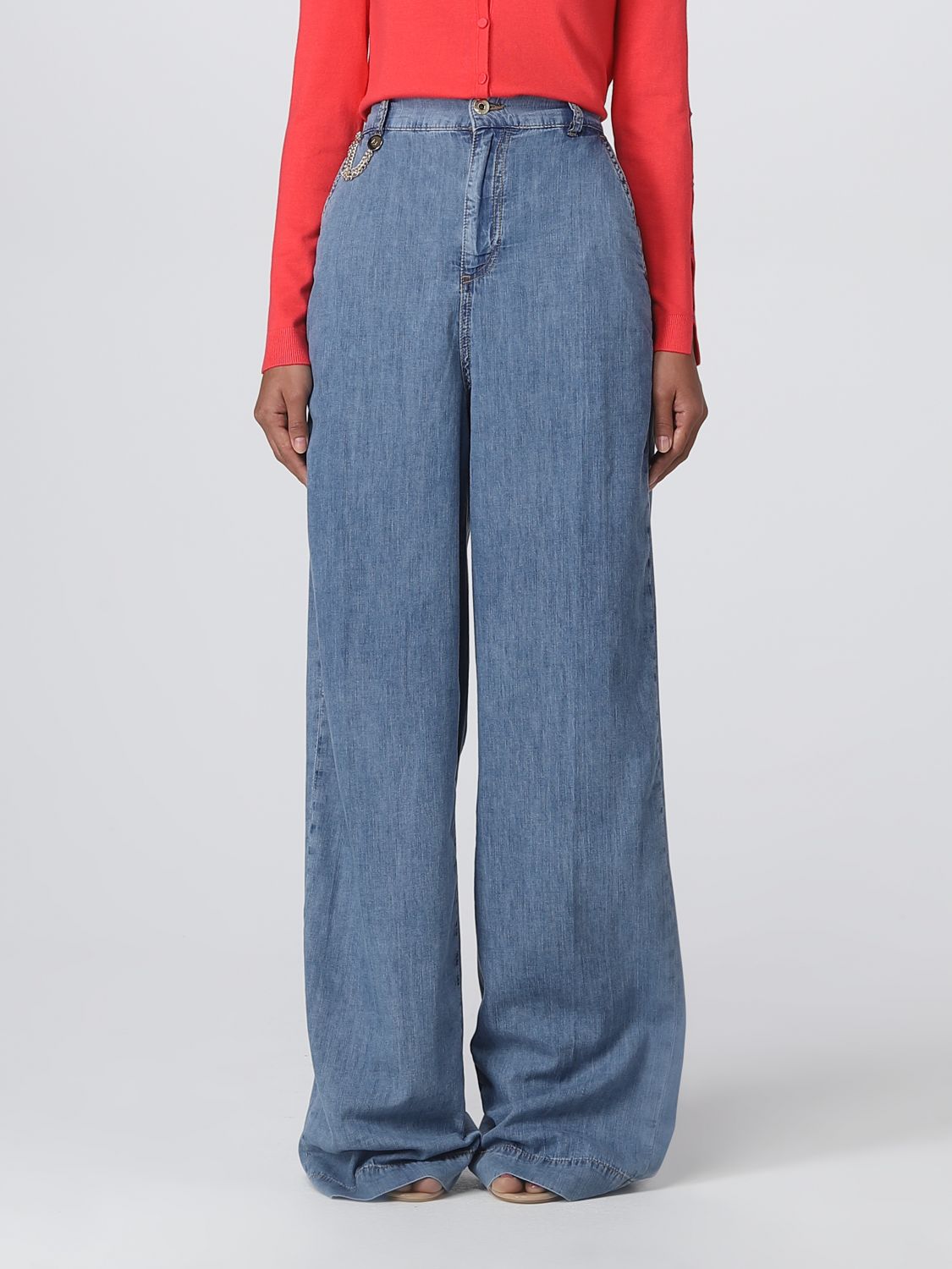 Scarp strak lezer LIU JO: jeans for woman - Denim | Liu Jo jeans UA3129DS030 online on  GIGLIO.COM