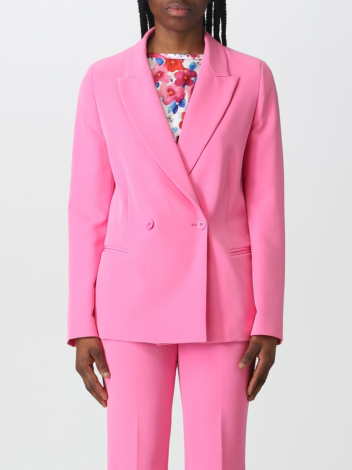 suficiente marzo mando LIU JO: blazer for woman - Pink | Liu Jo blazer WA3433T7896 online on  GIGLIO.COM