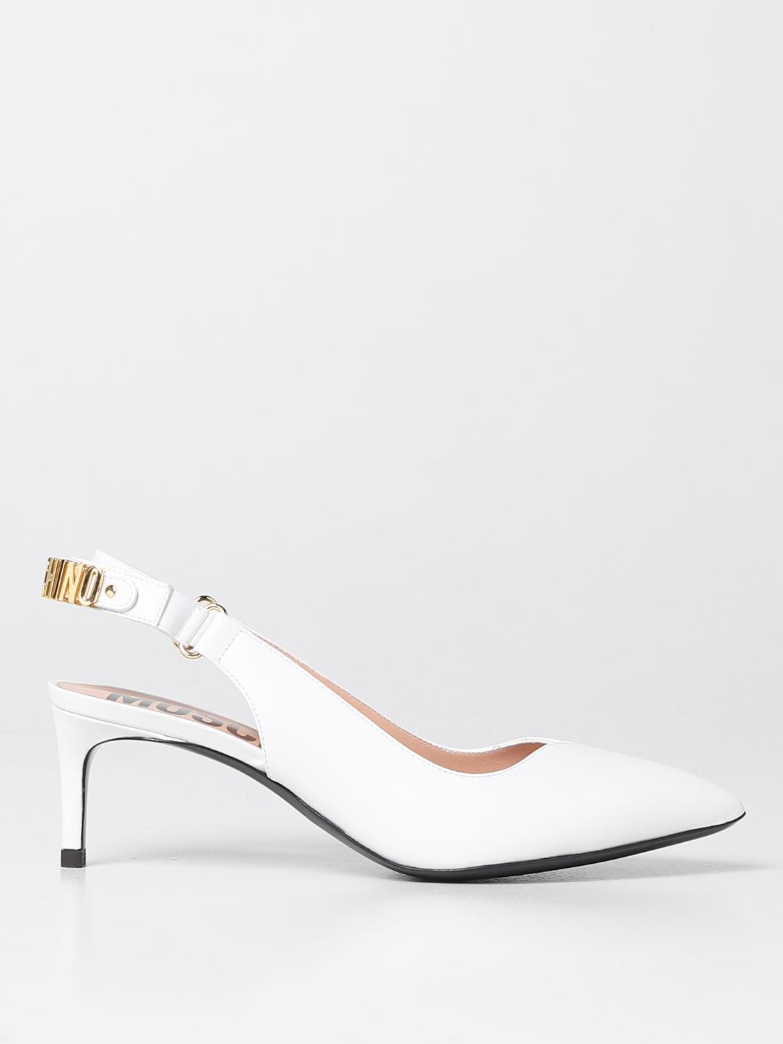 Moschino Couture High Heel Shoes  Woman Color White