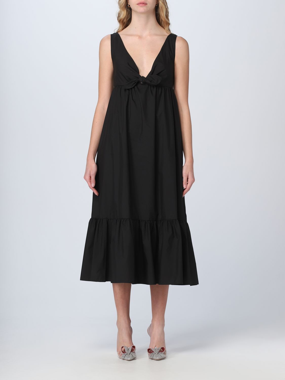 RED VALENTINO: dress for woman - Black | Red Valentino dress ...