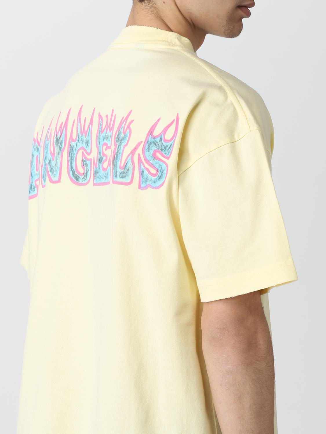 T-shirt Palm Angels: T-shirt Palm Angels in cotone bianco 5