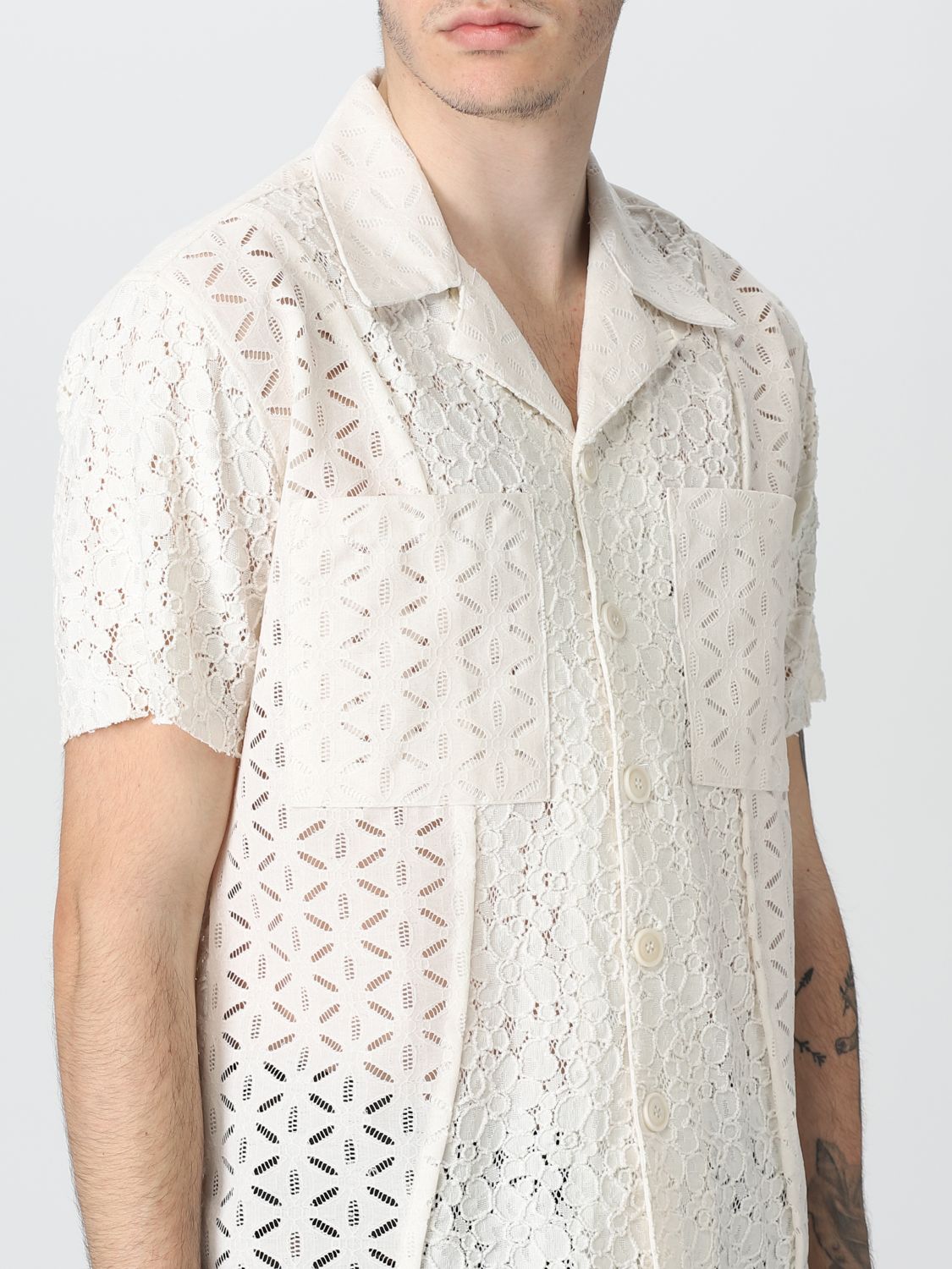 Рубашка Andersson Bell: Рубашка Andersson Bell для него кремовый 5
