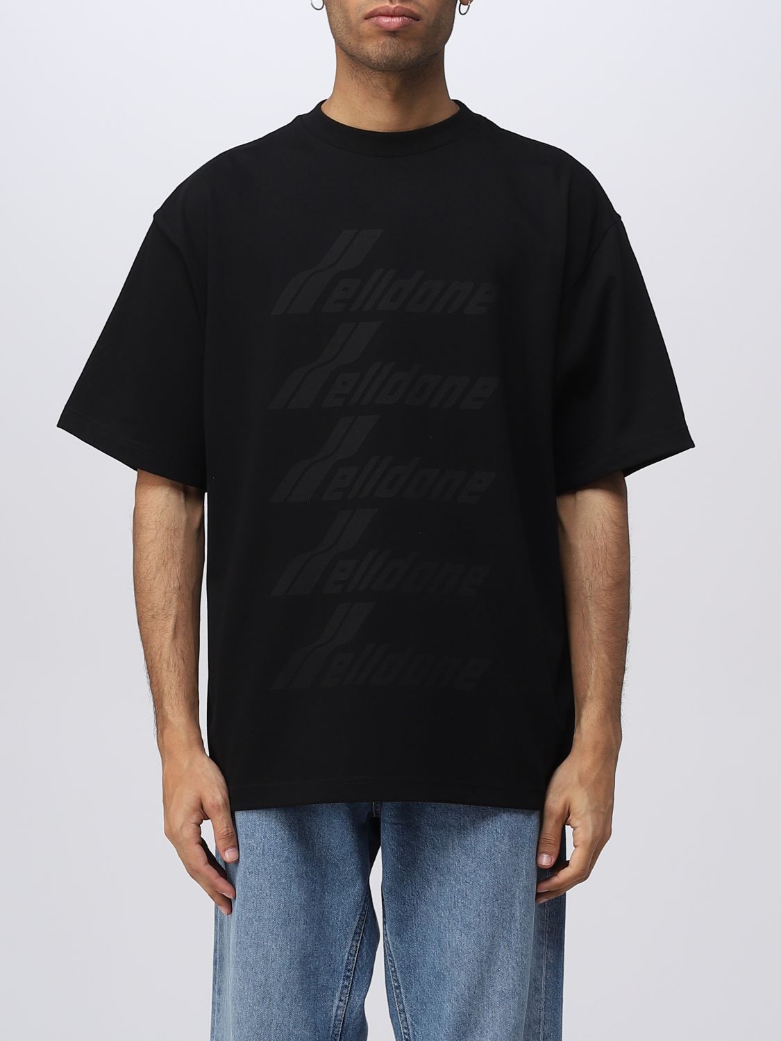WE11DONE: t-shirt for man - Black | We11Done t-shirt WDTP620074U online ...