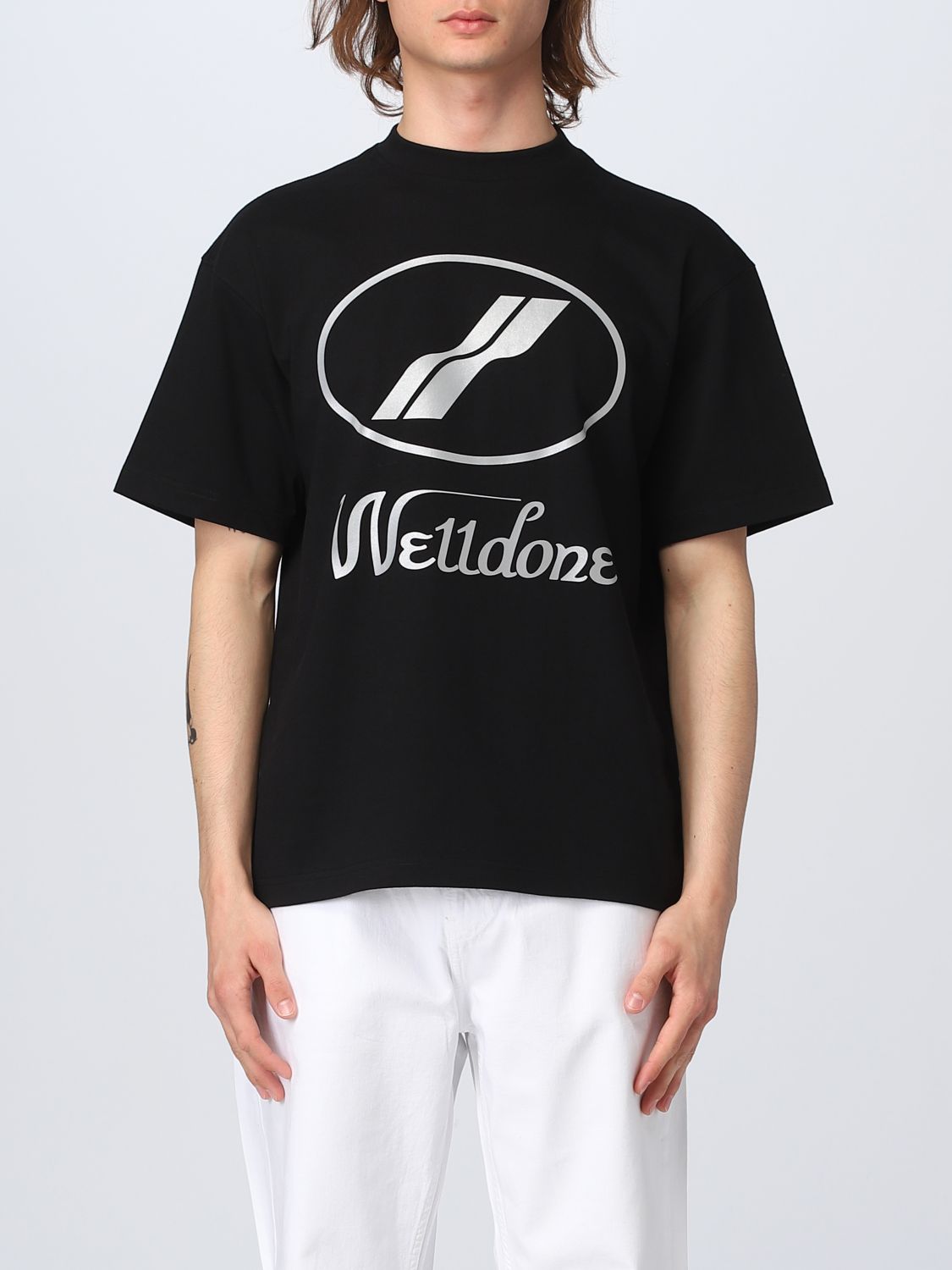 WE11DONE: t-shirt for man - Black | We11Done t-shirt WDTP519930B online ...