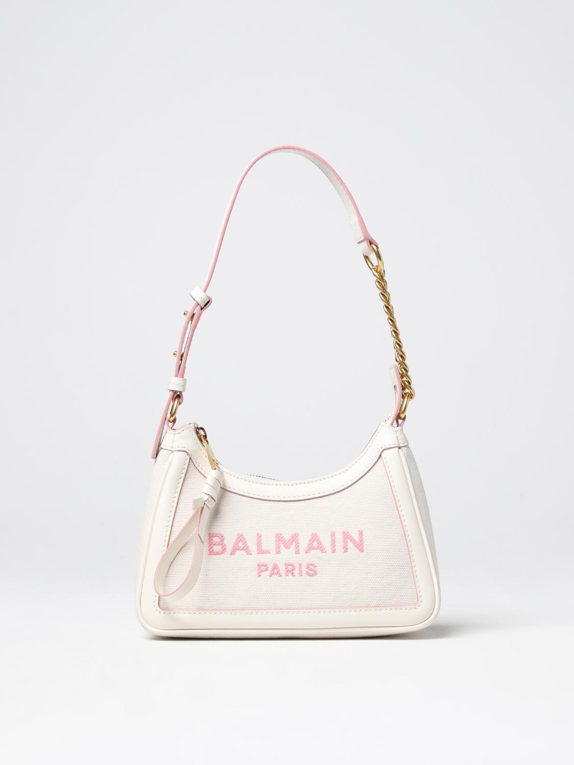 BALMAIN: Borsa B-Army In Canvas - Crema | Borsa A Spalla Balmain ...