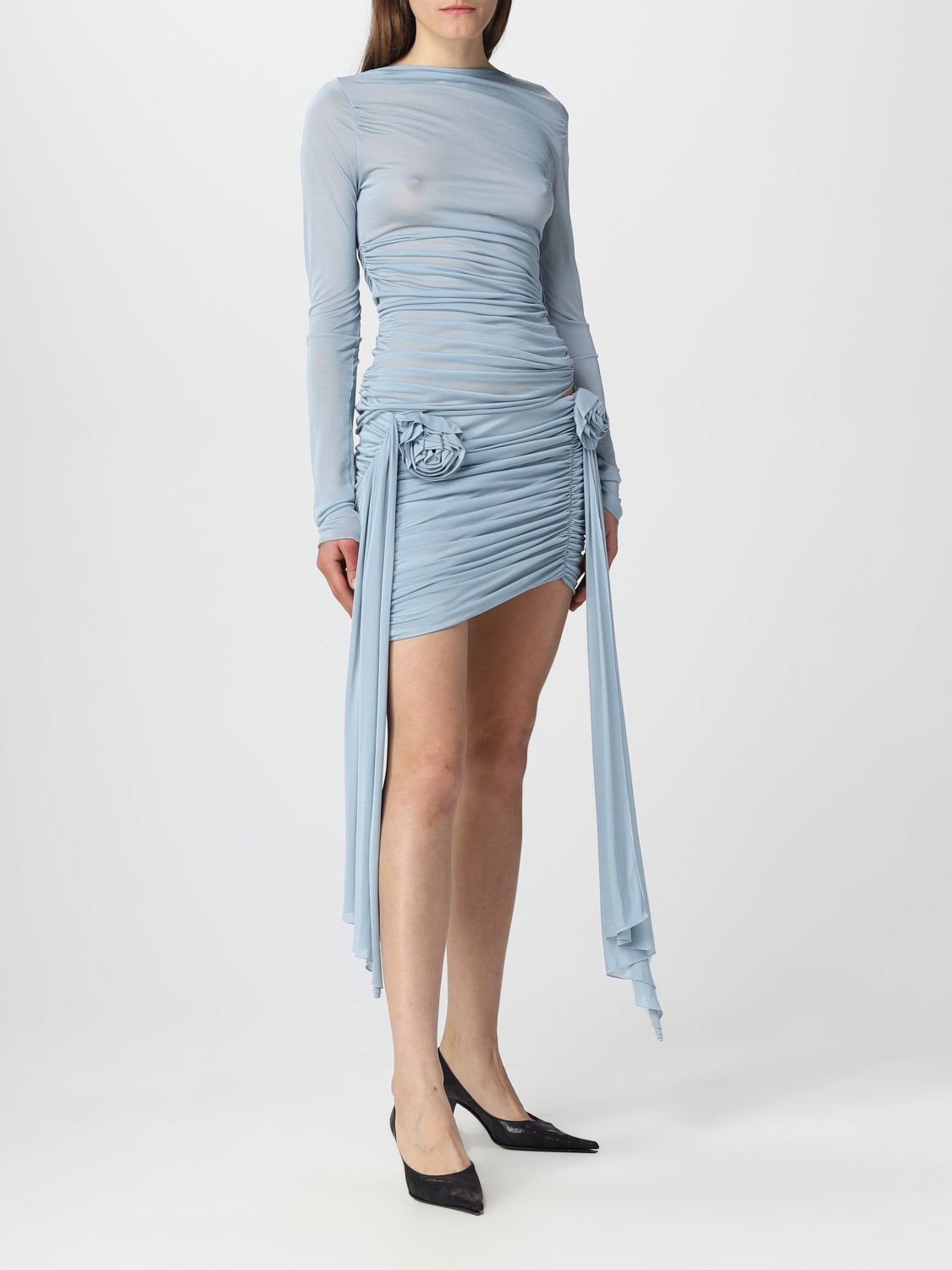 BLUMARINE: skirt for woman - Gnawed Blue | Blumarine skirt 4G006A ...