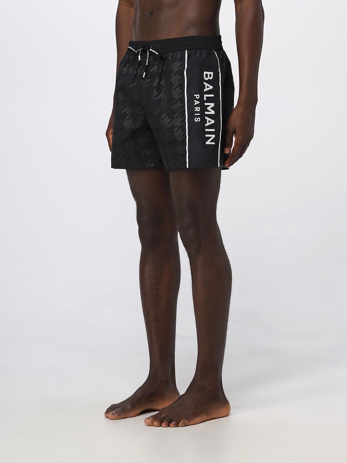 BALMAIN：スイムウェア メンズ - ブラック | GIGLIO.COMオンラインの 