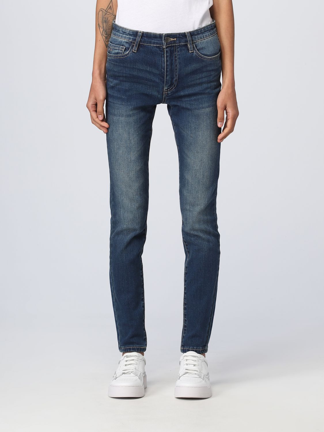 ARMANI EXCHANGE: jeans for woman - Indigo | Armani Exchange jeans ...