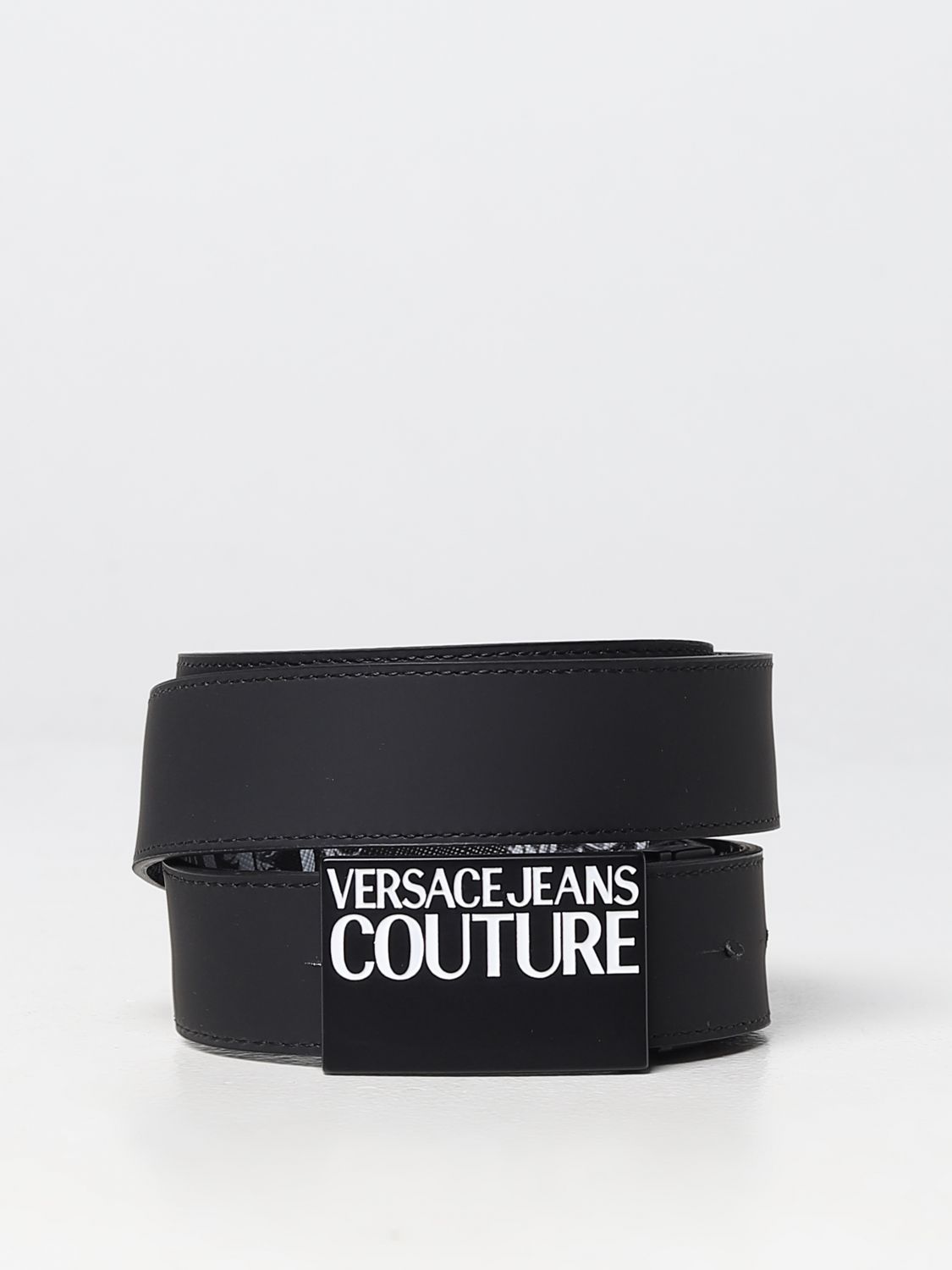 Cintura Versace Jeans Couture: Cintura Versace Jeans Couture in pelle sintetica grigio 2