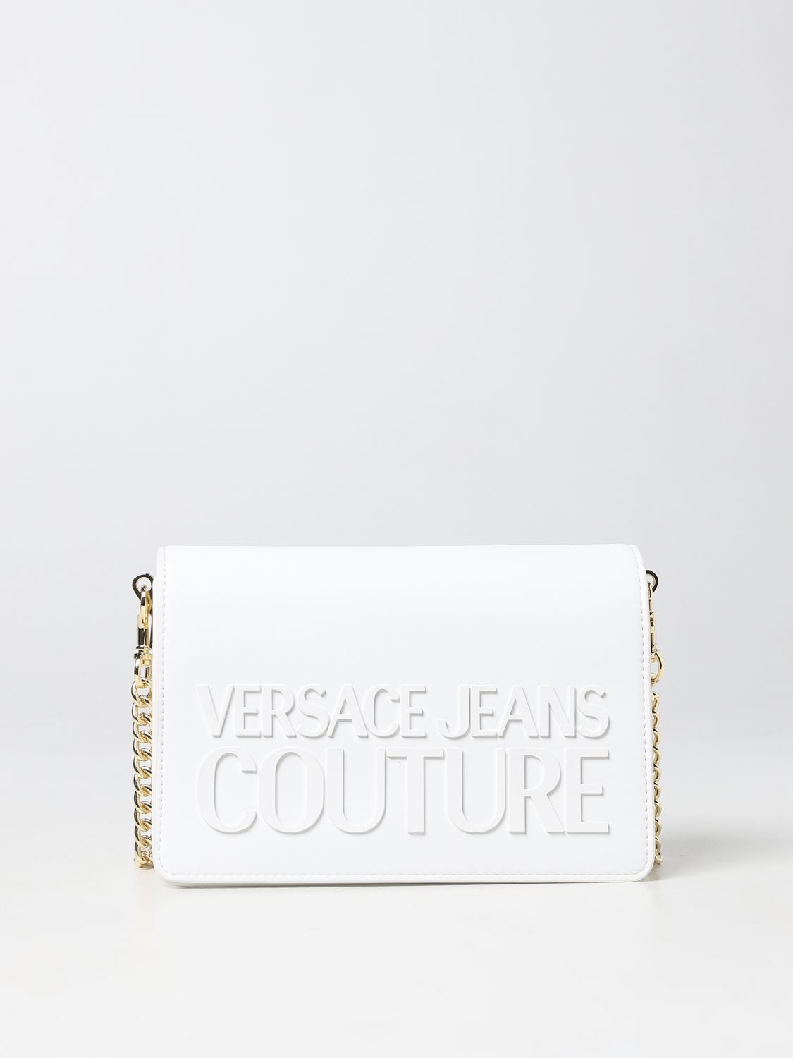 VERSACE JEANS COUTURE: mini bag for women - White | Versace Jeans ...