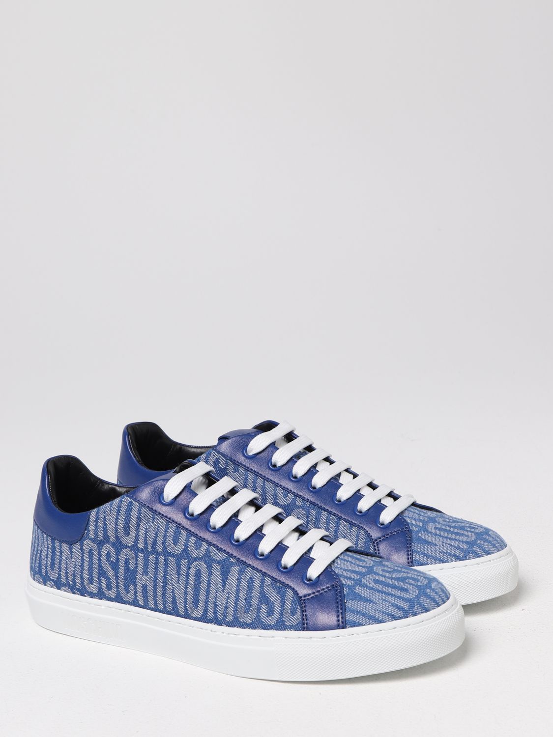 MOSCHINO COUTURE: sneakers for man - Denim | Moschino Couture sneakers ...