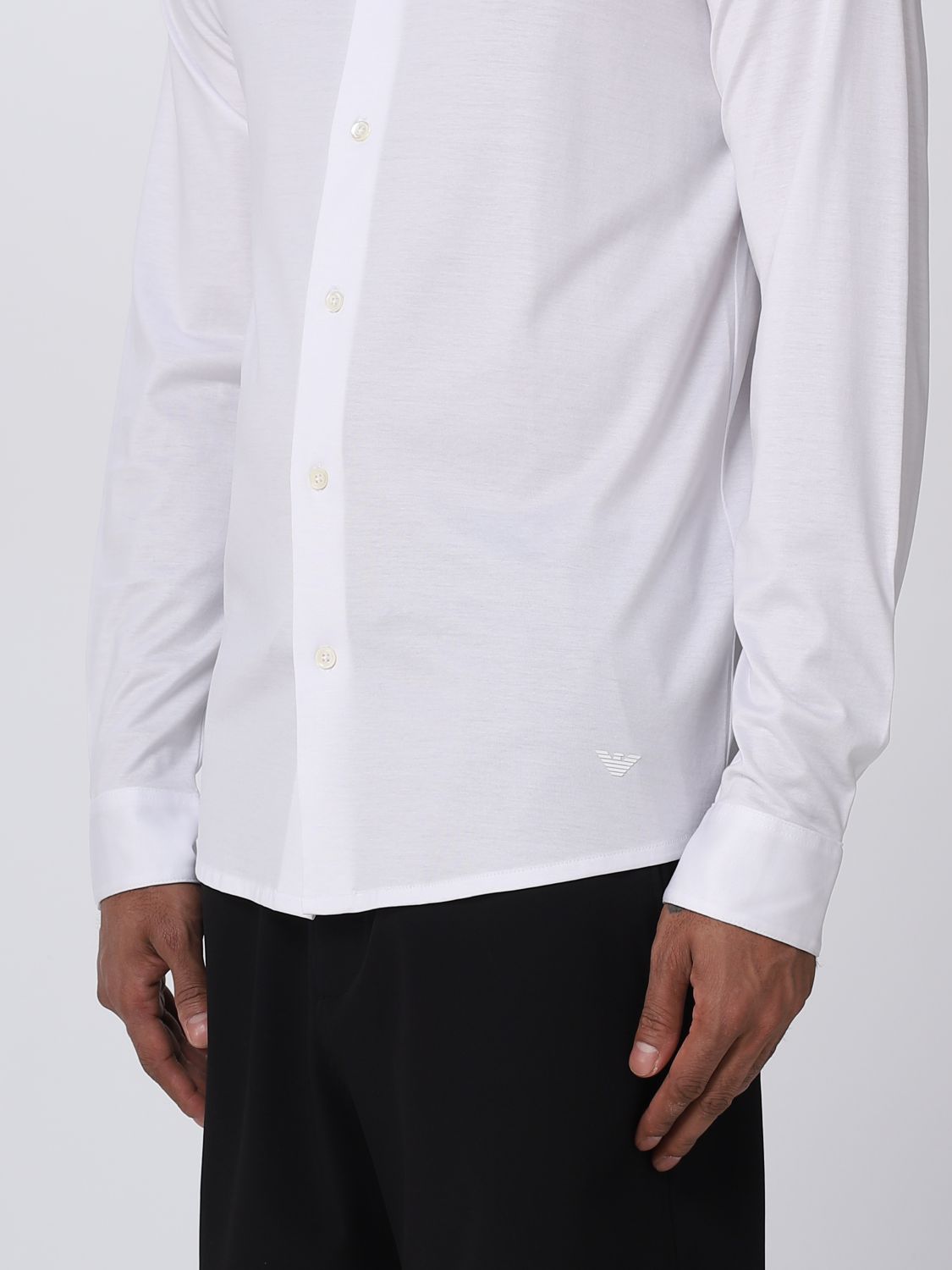 EMPORIO ARMANI: shirt for man - White | Emporio Armani shirt 8N1CG11JUVZ  online on 