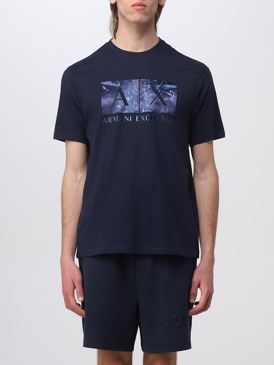 ARMANI EXCHANGE tshirt for man Blue Armani Exchange tshirt