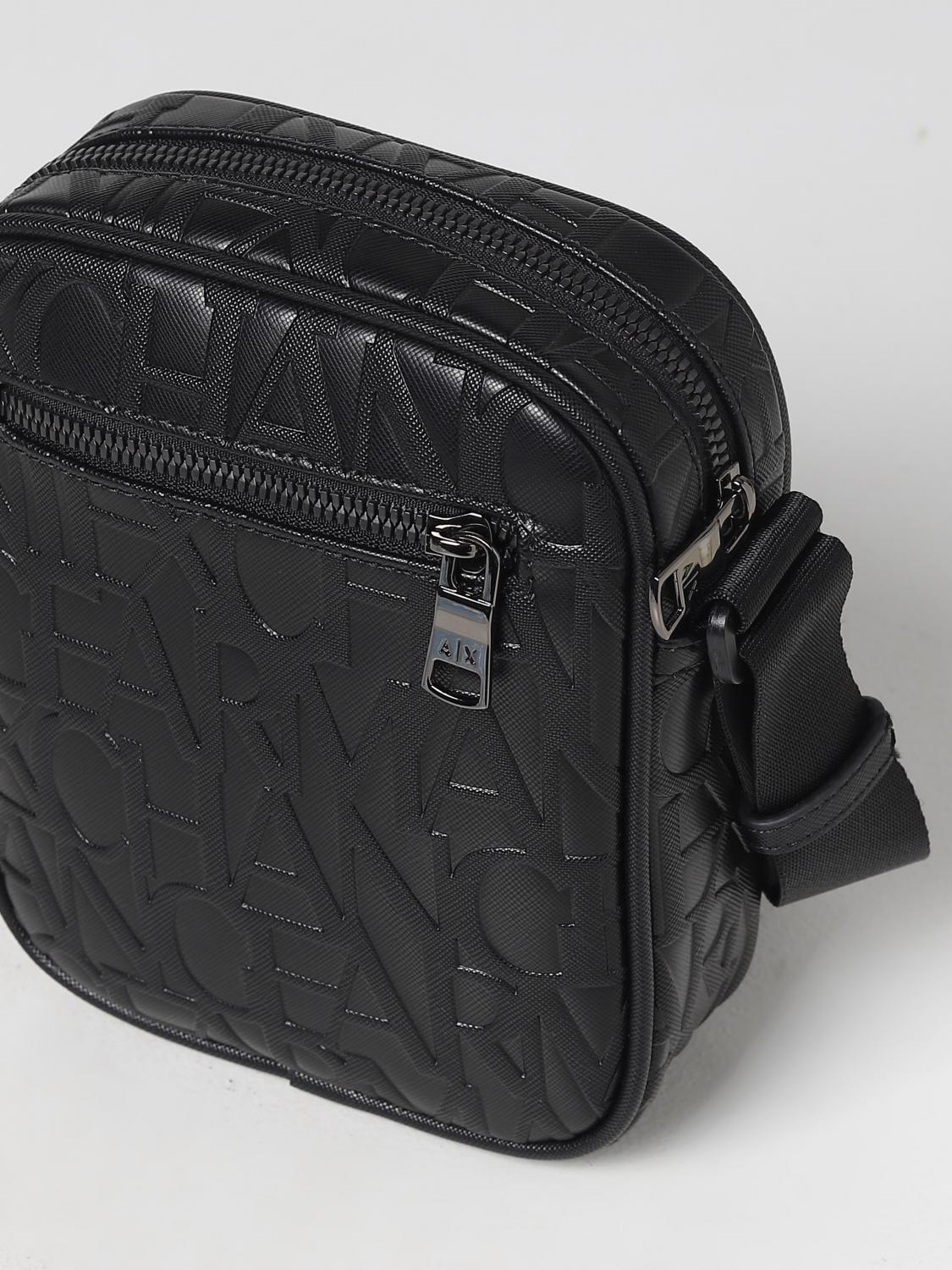 ARMANI EXCHANGE: shoulder bag for man - Black | Armani Exchange ...