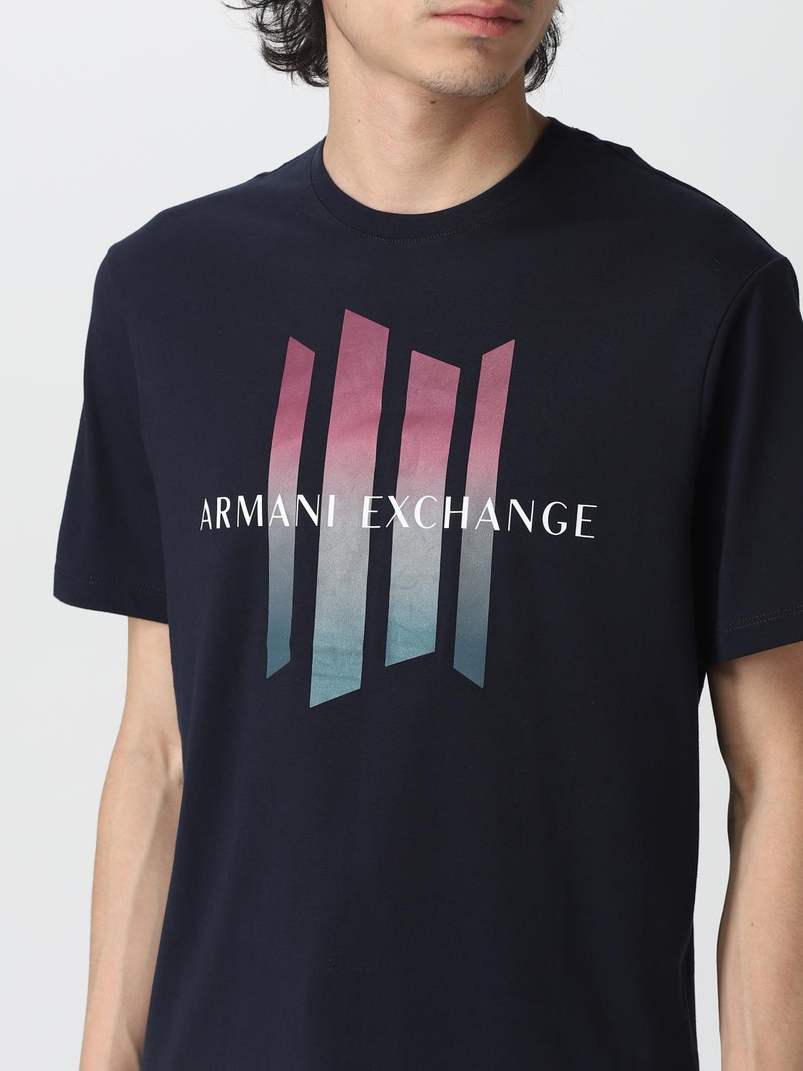 ARMANI EXCHANGE tshirt for man Blue Armani Exchange tshirt